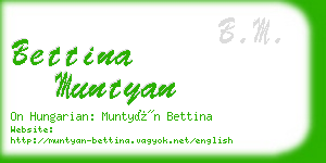 bettina muntyan business card